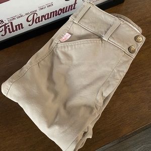 Tailored Sportsman tan breeches, MID-RISE, size 24
